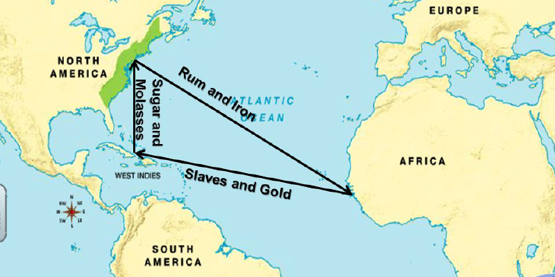 ruta del triangulo del trasatlántico